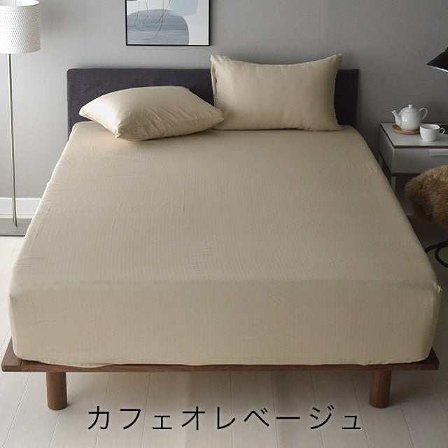 日本製 和晒しダブルガーゼ ボックスシーツ アトピー協会推薦品 シングル~クイーンサイズ
