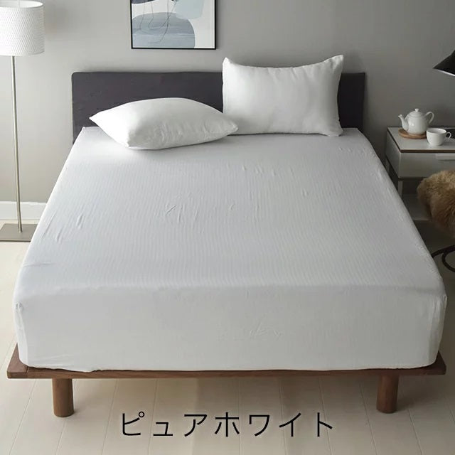 日本製 和晒しダブルガーゼ ボックスシーツ アトピー協会推薦品 シングル~クイーンサイズ